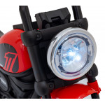 Elektrická motorka Chopper Faster - červená